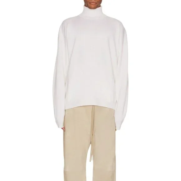 Fear of God Eternal Merino Wool Turtleneck in Cream XX-Large/2X New Unisex Top - Picture 1 of 14